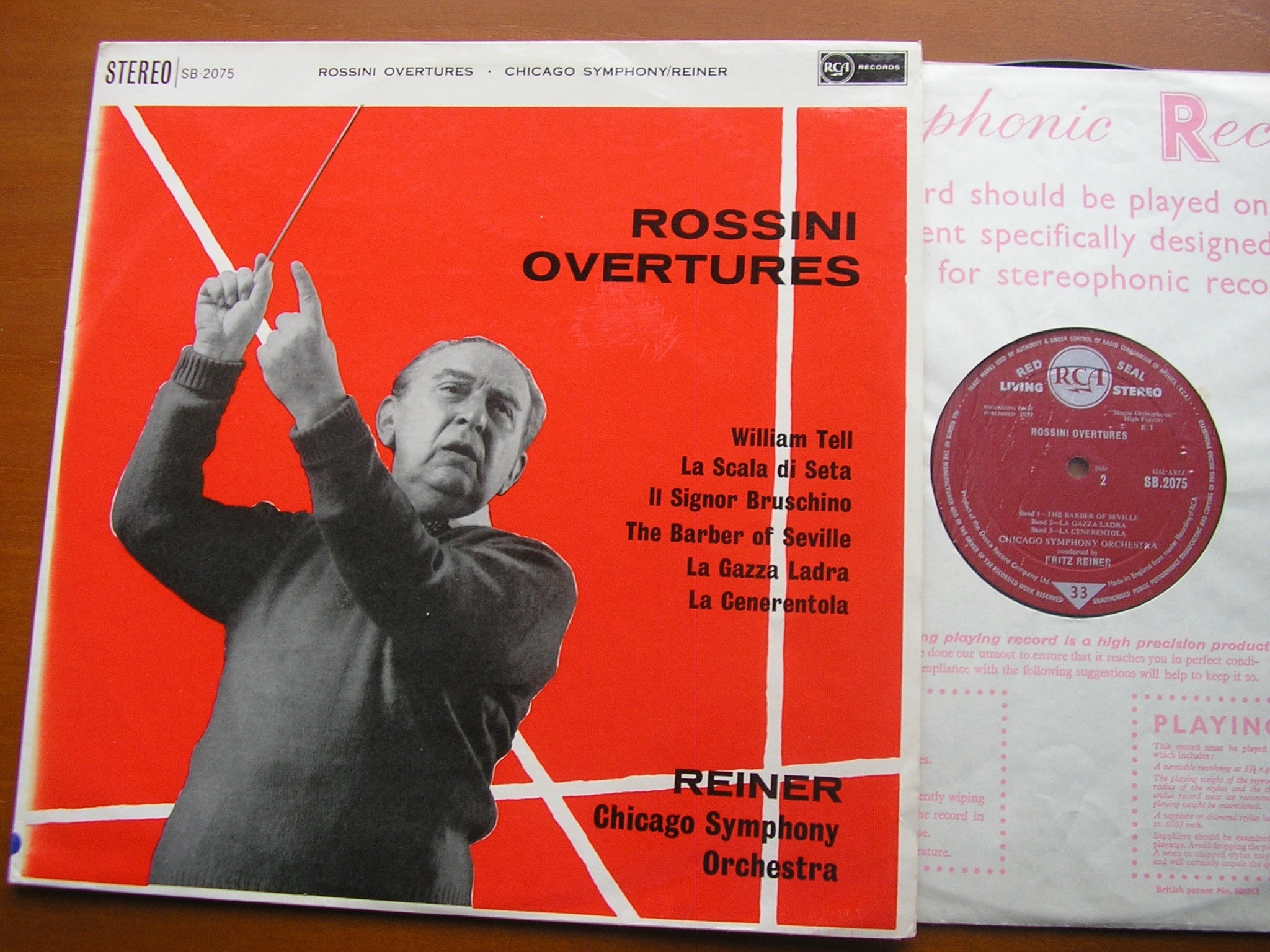 ROSSINI: OVERTURES    FRITZ REINER / CHICAGO SYMPHONY ORCHESTRA   SB 2075