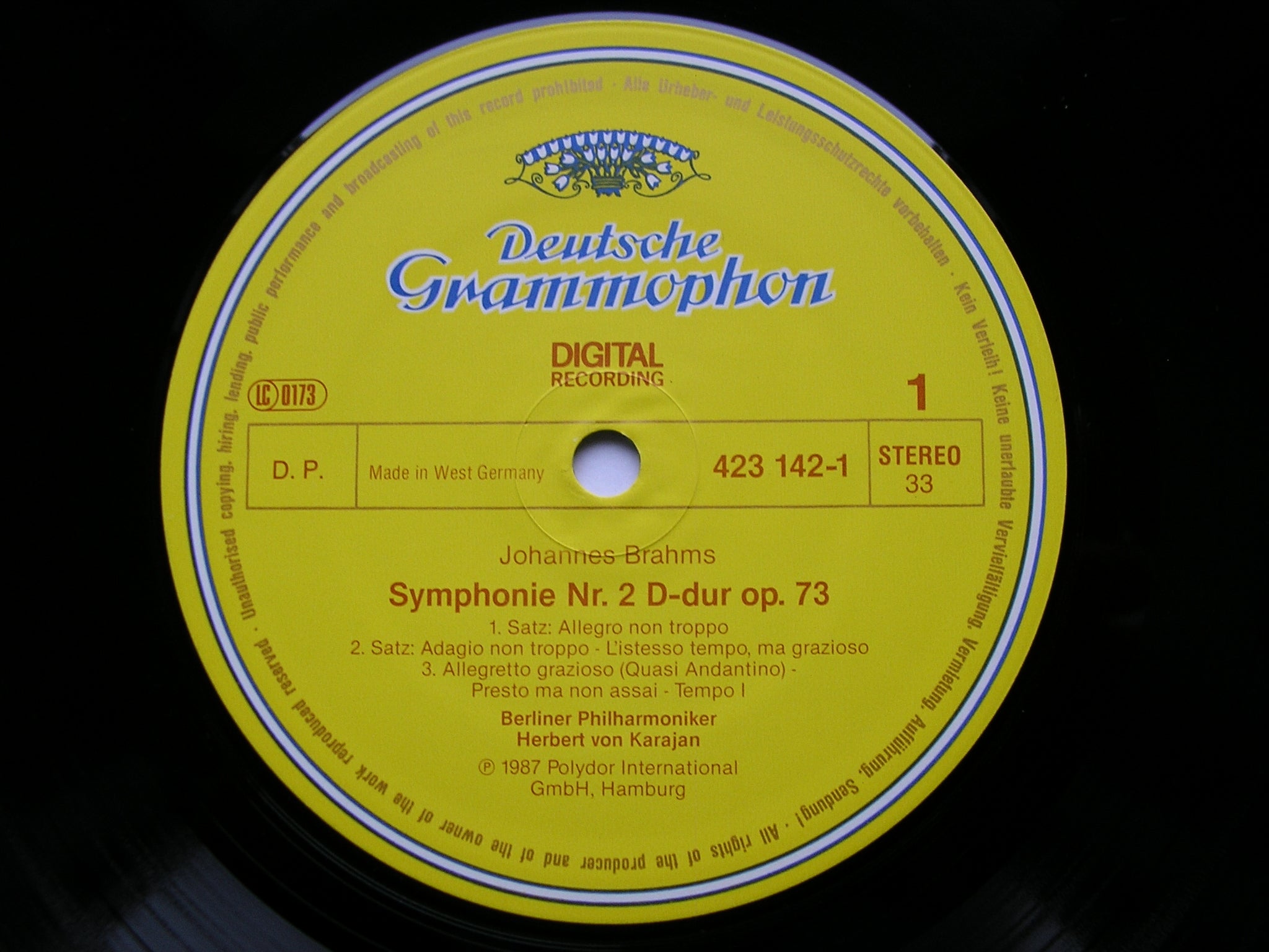 BRAHMS: THE FOUR SYMPHONIES / TRAGIC OVERTURE / HAYDN VARIATIONS    KARAJAN / BERLIN PHILHARMONIC   4LP