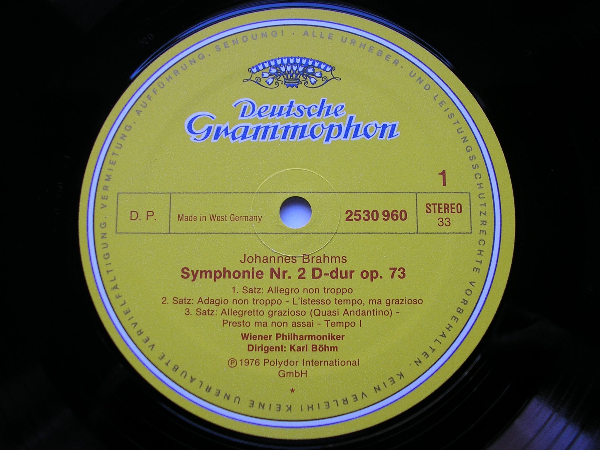 BRAHMS: THE FOUR SYMPHONIES / ALTO RHAPSODY / TRAGIC OVERTURE / HAYDN VARIATIONS    BOHM / VIENNA PHILHARMONIC ORCHESTRA   4 LP