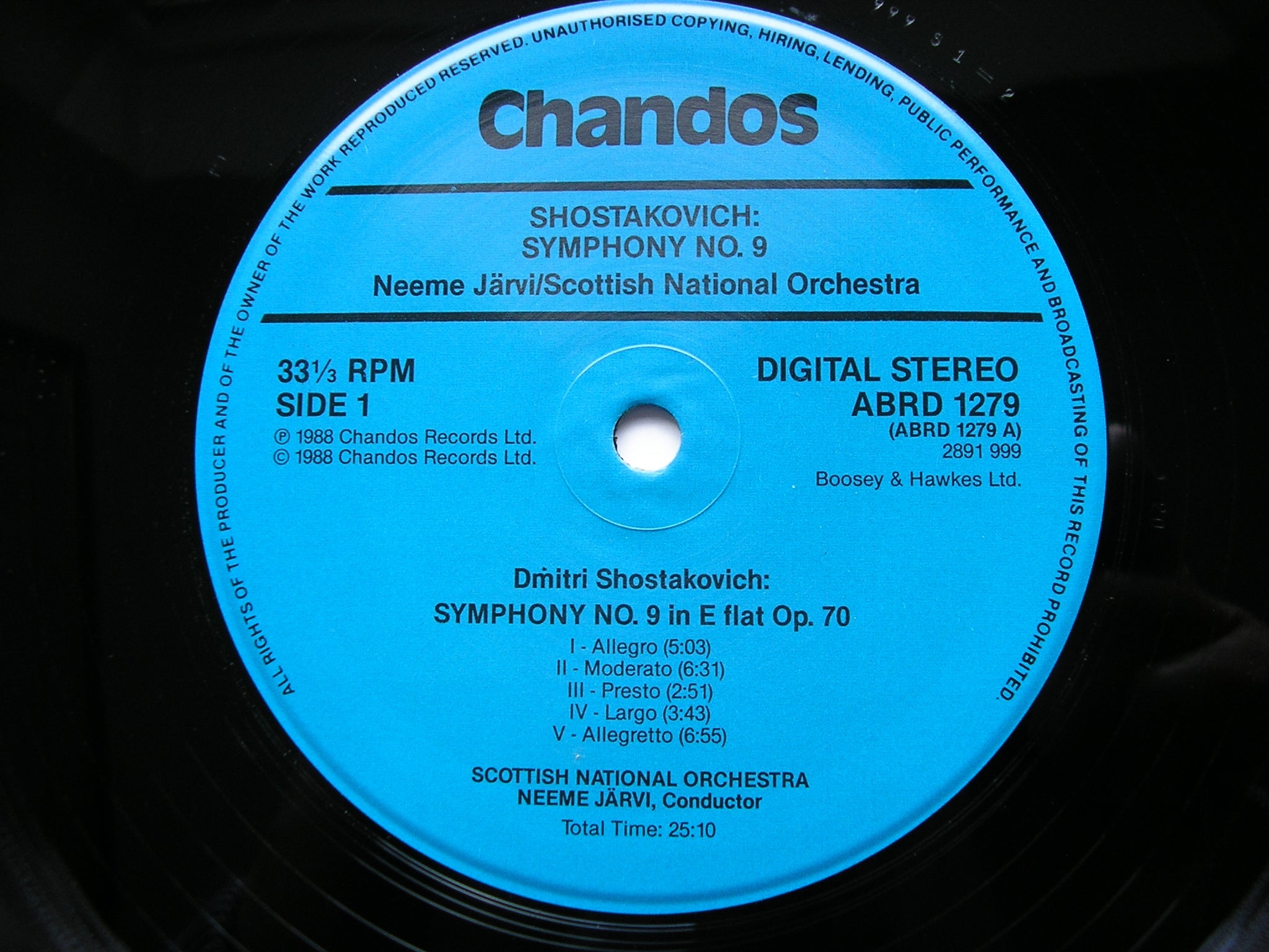 SHOSTAKOVICH: SYMPHONY No. 9 / Suite from KATERINA ISMAILOVA    JARVI / SCOTTISH NATIONAL ORCHESTRA    ABRD 1279