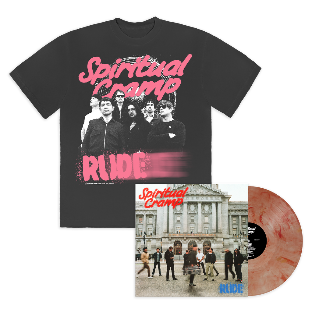 SPIRITUAL CRAMP ‘RUDE’ LP (Exclusive – Limited to 500, Orange Marble Vinyl) + ALT PRESS EXCLUSIVE T-SHRIT