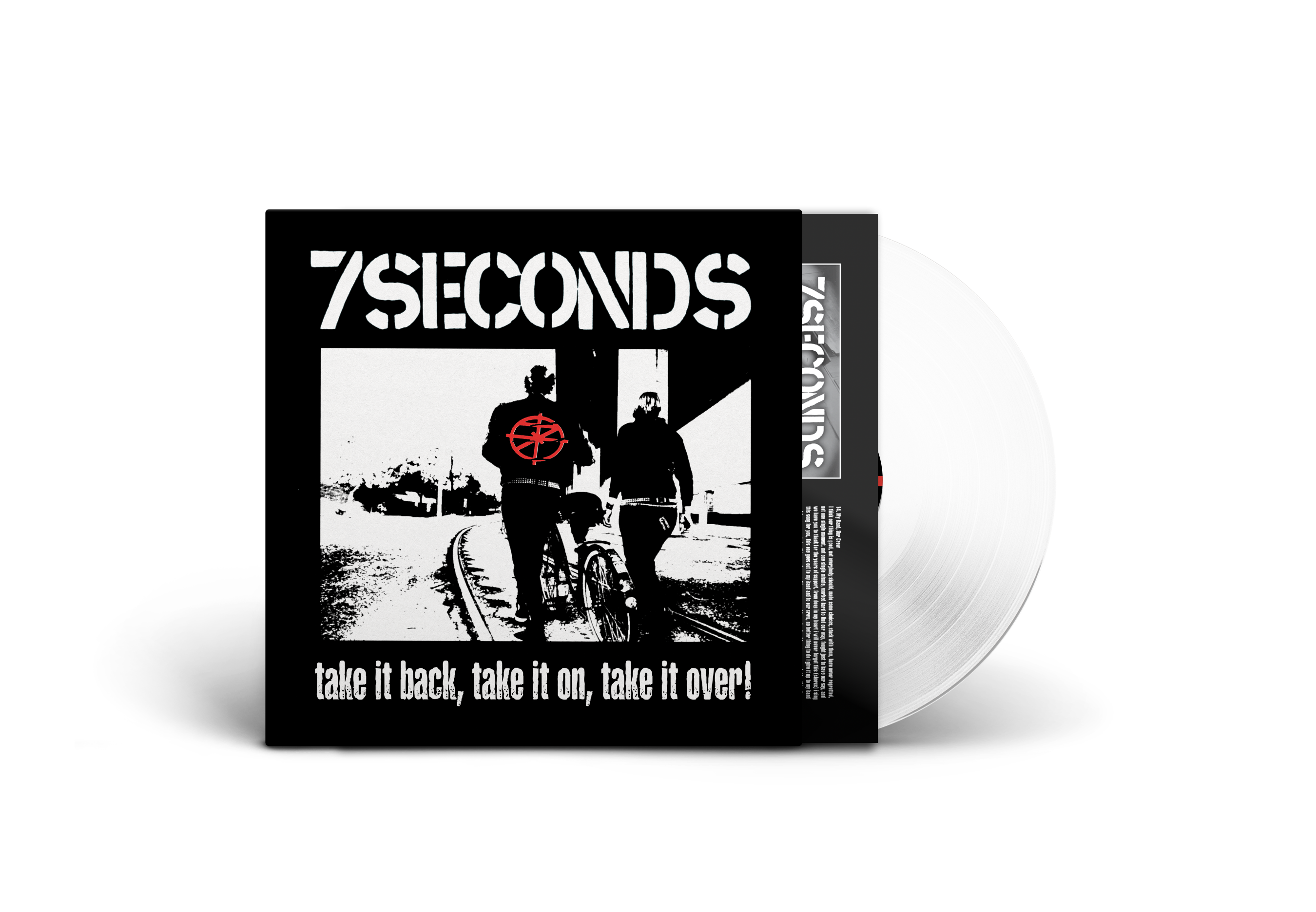 7SECONDS 'TAKE IT BACK, TAKE IT ON, TAKE IT OVER!' LP (White Vinyl)