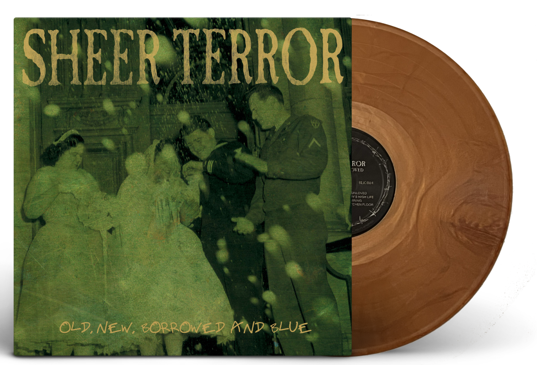 SHEER TERROR ‘OLD NEW BORROWED & BLUE’ LP (Limited Edition – Only 200 Made, Gold Opaque Vinyl)
