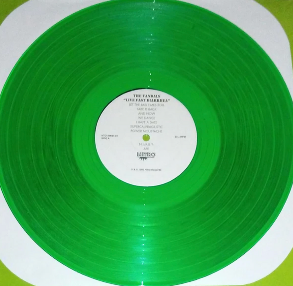 THE VANDALS 'LIVE FAST DIARRHEA' LP (Green Vinyl)