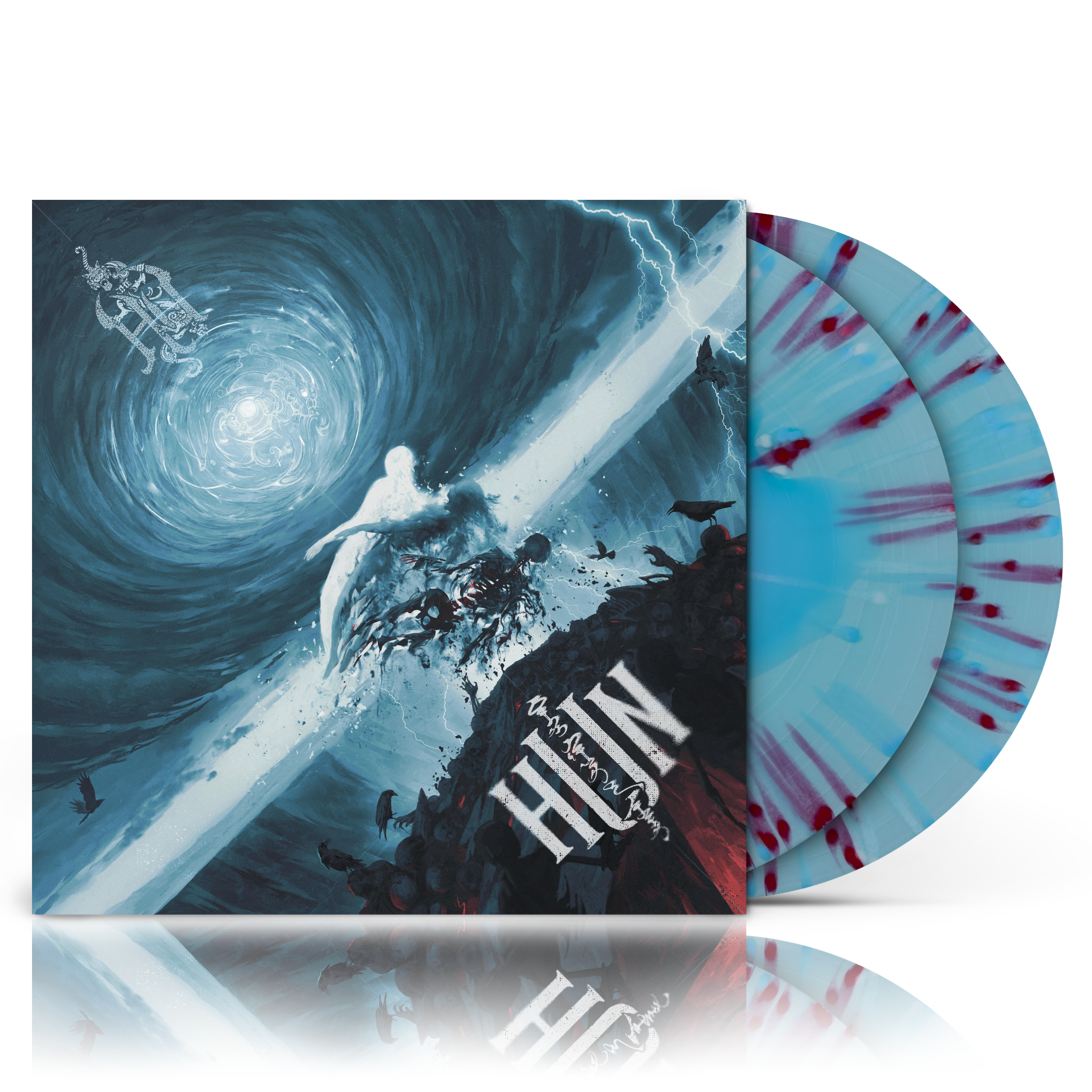 THE HU ‘HUN’ 2LP (Exclusive – Limited to 300, Blue w/ Red & White Splatter Vinyl)
