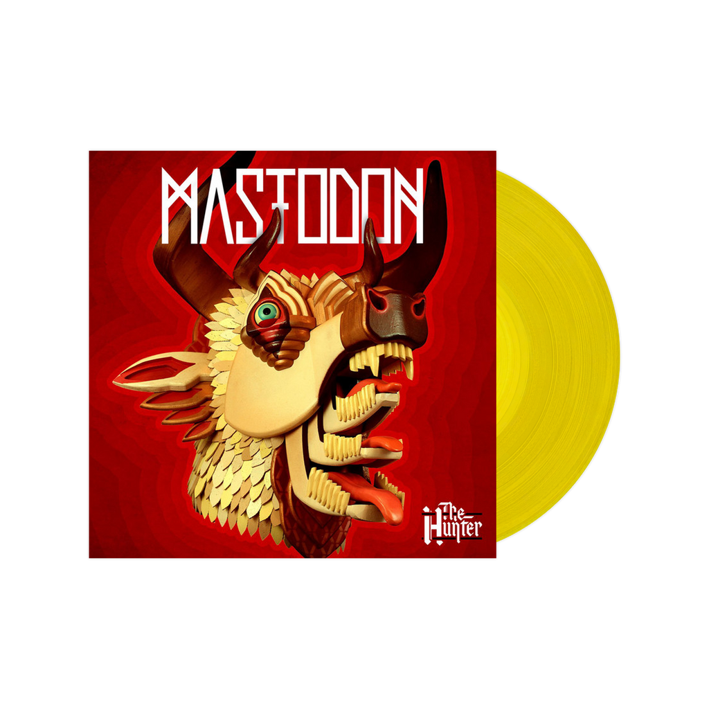 MASTODON ‘THE HUNTER’ LP (Exclusive – Yellow Vinyl) w/ SIGNED 12"x12" PAUL ROMANO PRINT