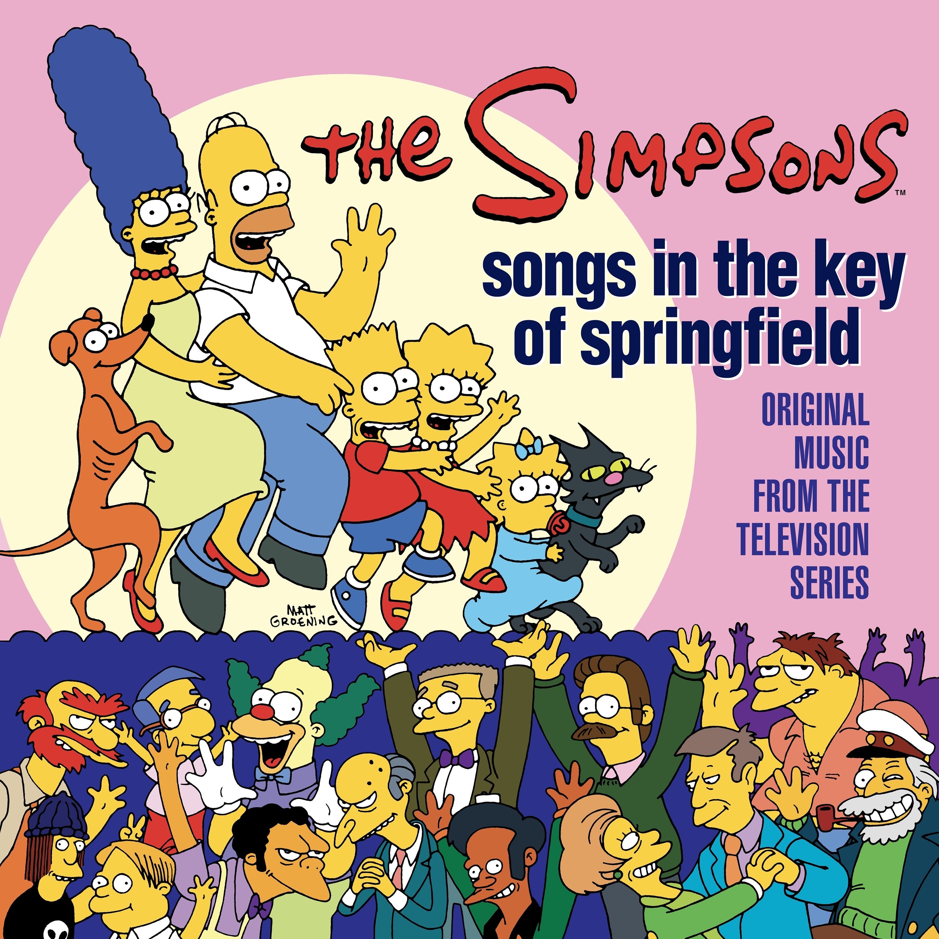 THE SIMPSONS 'SONGS IN THE KEY OF SPRINGFIELD' 2LP (Canary Yellow/Baby Pink Vinyl)