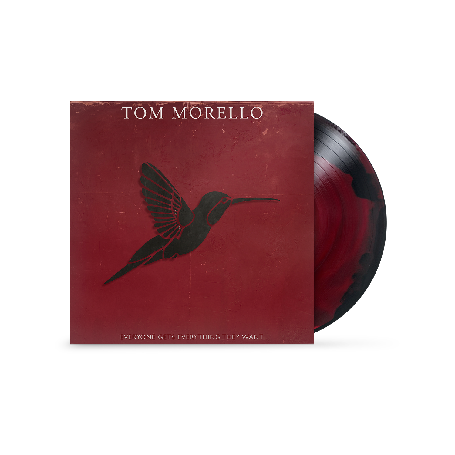 TOM MORELLO ‘EVERYONE GETS EVERYTHING THEY WANT’ LP (Blood Swirl Vinyl)