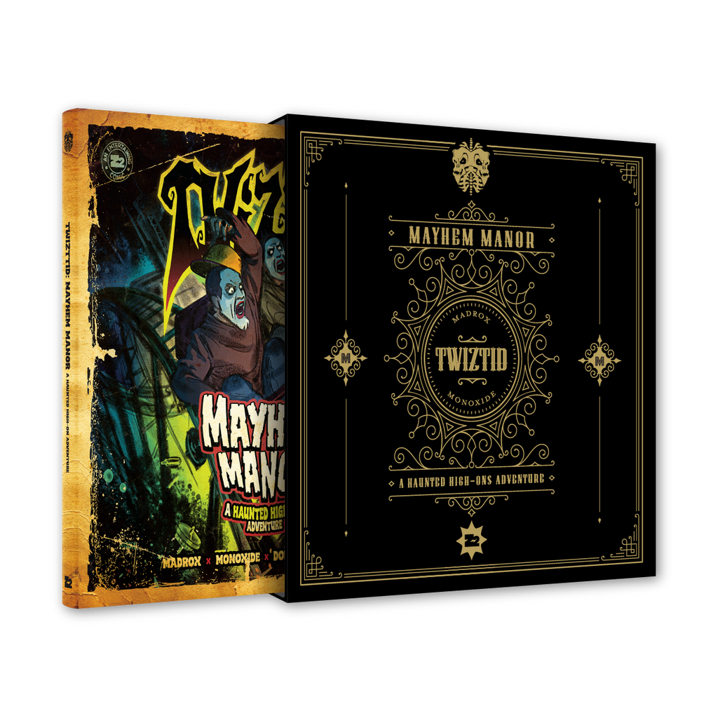 TWIZTID 'HAUNTED HIGH-ONS' LP + TWIZTID: MAYHEM MANOR - GRAPHIC NOVEL - GREEN