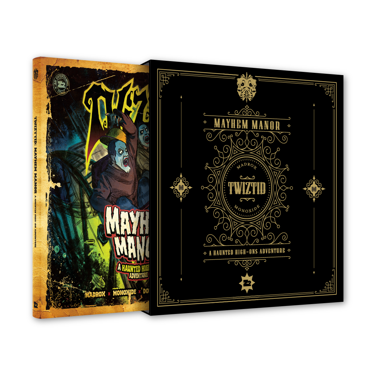 TWIZTID 'HAUNTED HIGH-ONS' LP + TWIZTID: MAYHEM MANOR - GRAPHIC NOVEL - GREEN