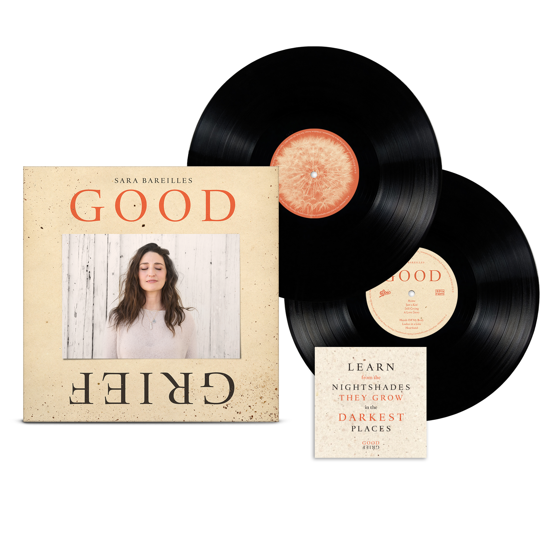 SARA BAREILLES 'GOOD GRIEF' 2LP