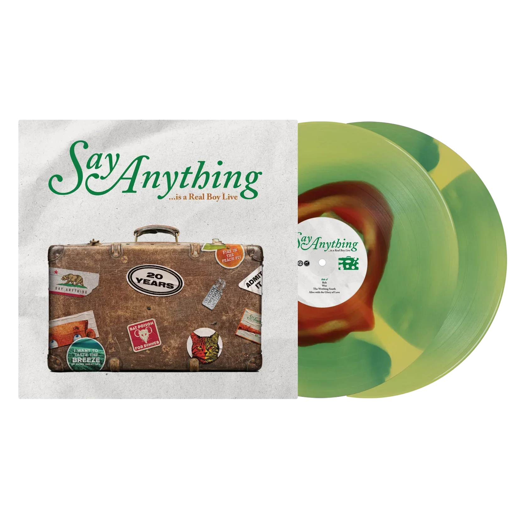 SAY ANYTHING '...IS A REAL BOY (LIVE)' 2LP (Green/Yellow/Brown Color-in-Color)