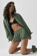 High-Waist Socialite Short - Bamboo Green