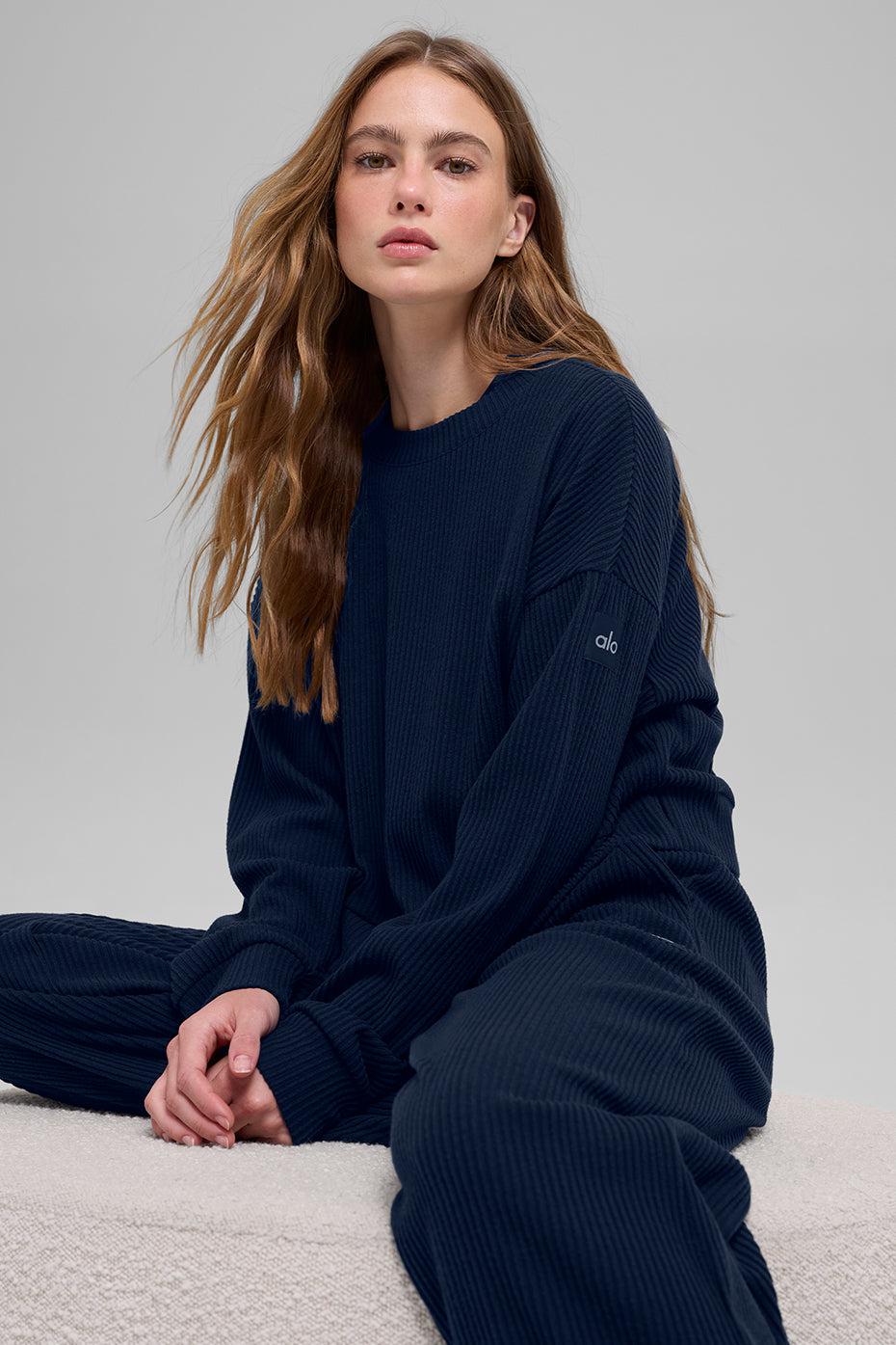 Muse Crew Neck Pullover - Navy