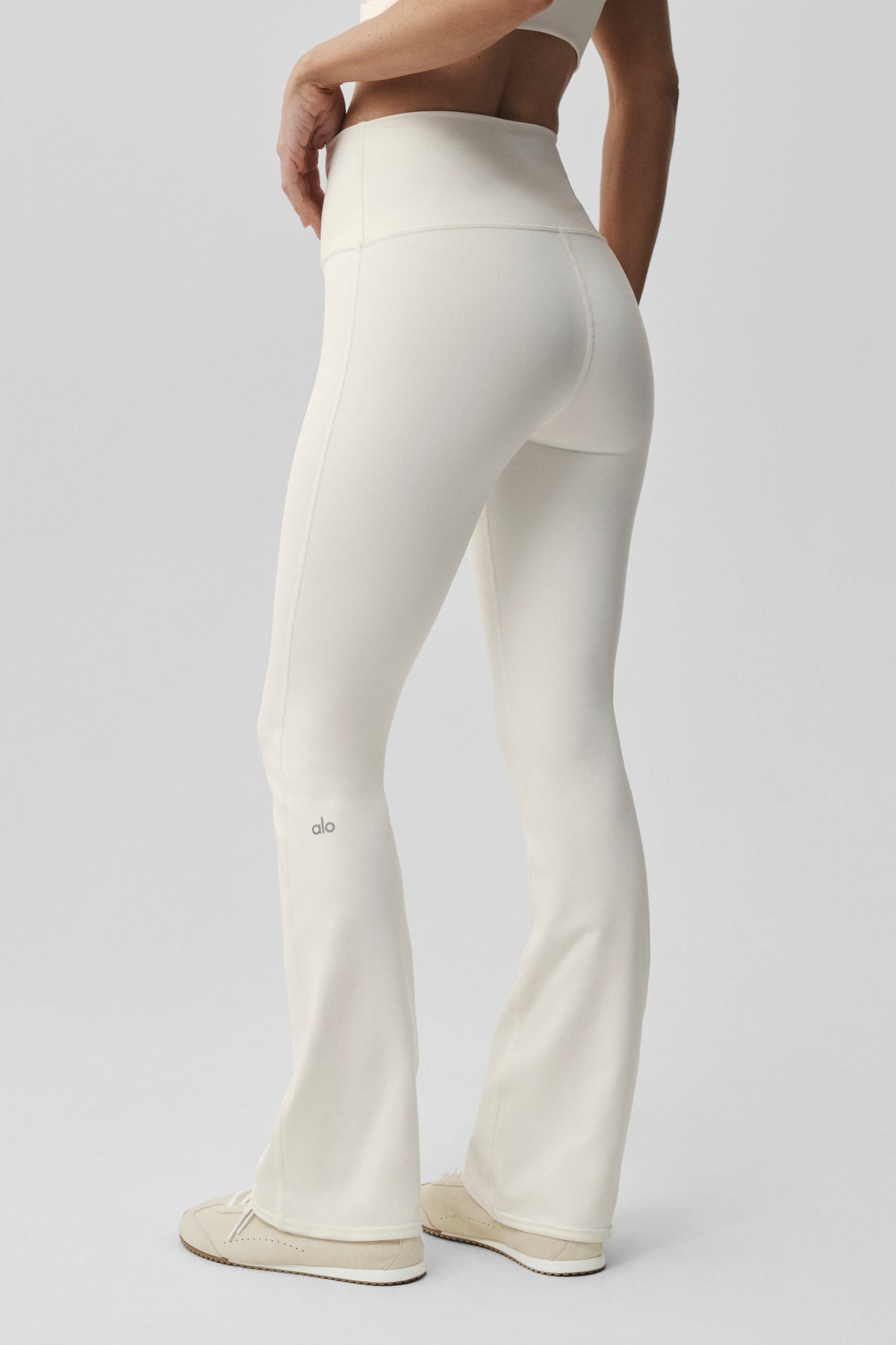 Airbrush High-Waist Bootcut Legging (Regular) - Ivory