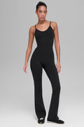 Airbrush Bootcut One And Done Onesie - Black