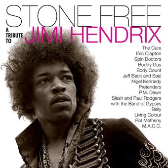 JIMI HENDRIX 'STONE FREE: JIMI HENDRIX TRIBUTE' LP (Clear & Black Vinyl, Featuring The Cure, Body Count, Eric Clapton & more)