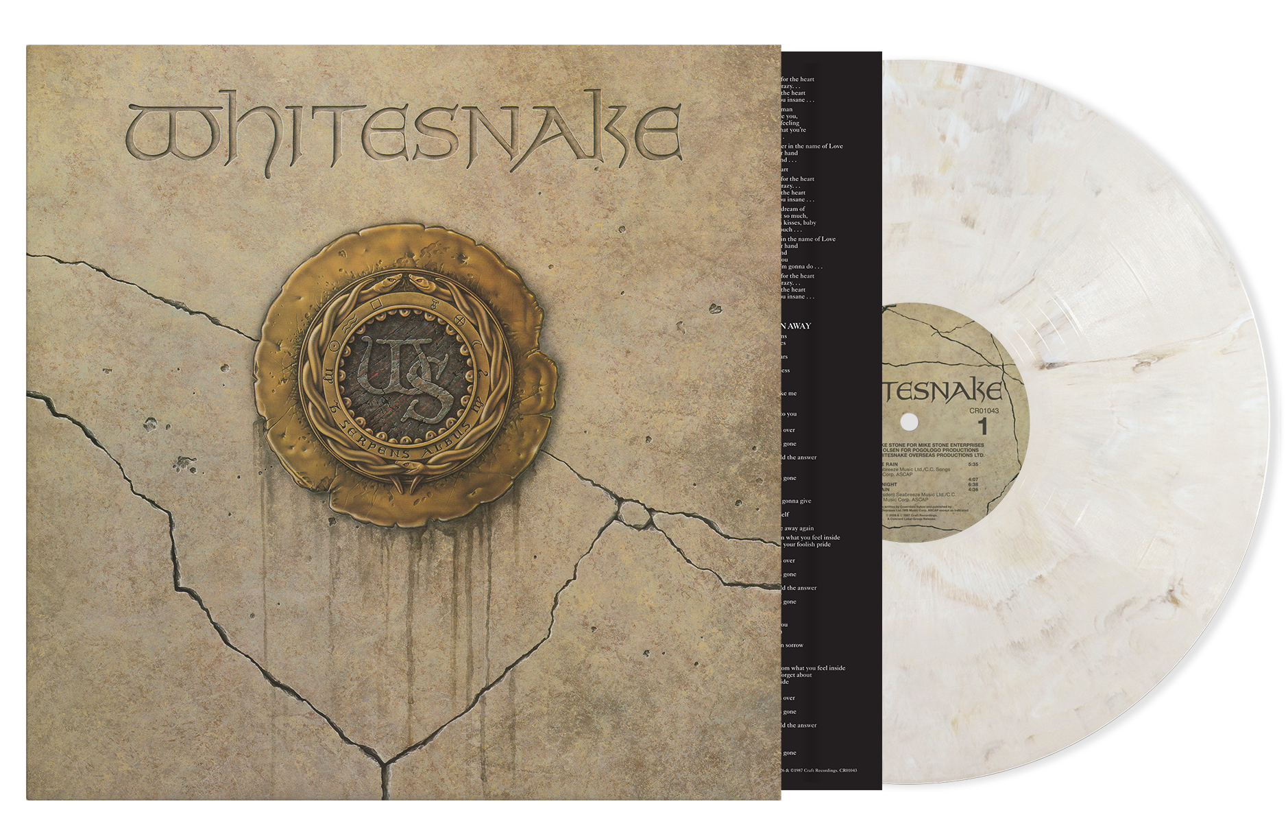 WHITESNAKE ‘WHITESNAKE’ LP (Exclusive – Limited to 500, Stone Marble Vinyl)
