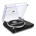 Angels Horn H003-BK Bluetooth Turntable Vinyl Record Player (Piano Black)