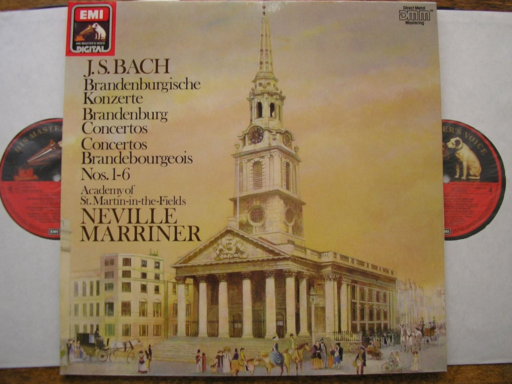 BACH: THE BRANDENBURG CONCERTOS NEVILLE MARRINER / ASMIF EX 27 0459 3