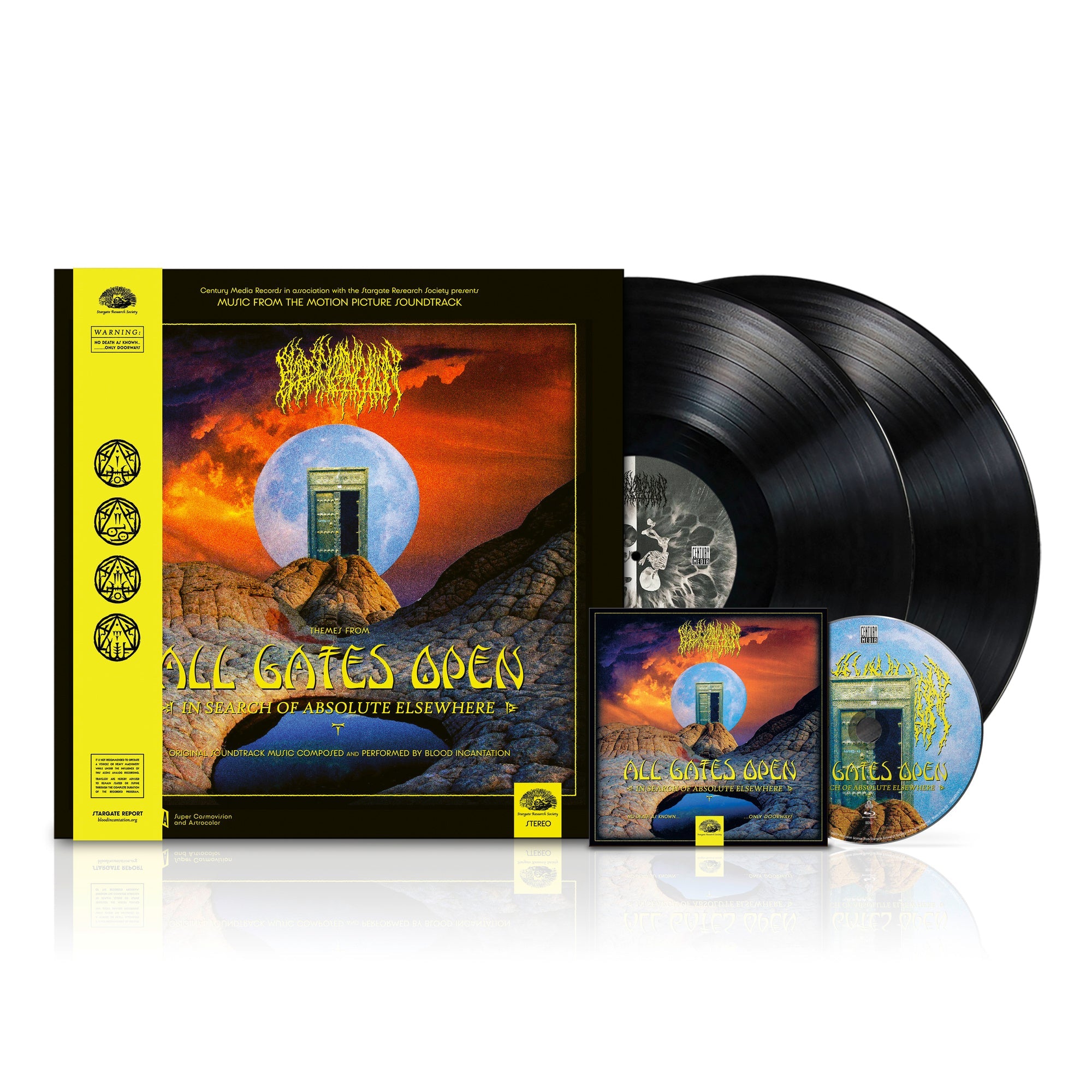 BLOOD INCANTATION 'ALL GATES OPEN SOUNDTRACK' 2LP + BLU-RAY DVD