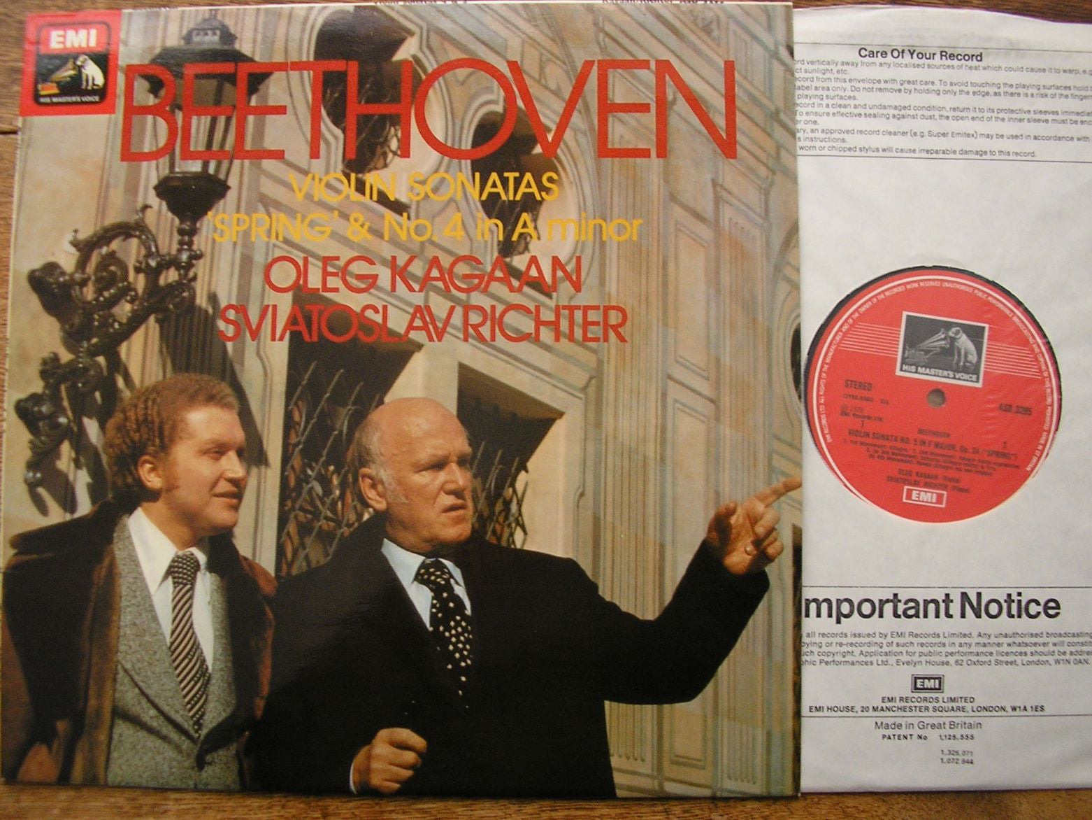 BEETHOVEN: VIOLIN SONATAS Nos. 4 & 5 SVIATOSLAV RICHTER / OLEG KAGAAN ASD 3295