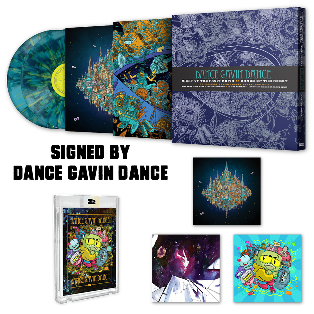 DANCE GAVIN DANCE: NIGHT OF THE FRUIT MAFIA//DANCE OF THE ROBOT GRAPHIC NOVEL - SIGNED PLATINUM EDITION