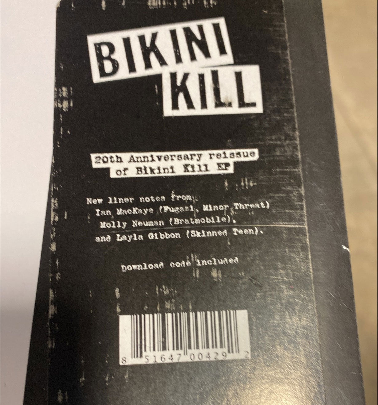 BIKINI KILL 'BIKINI KILL' 12" EP (20th Anniversary Edition)