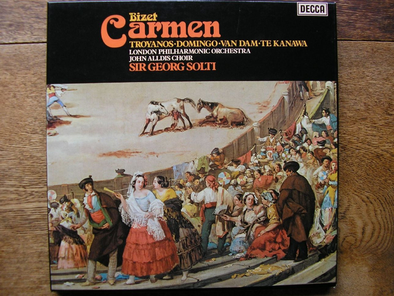 BIZET: CARMEN TROYANOS / DOMINGO / TE KANAWA / VAN DAM / LONDON PHILHARMONIC / SOLTI    D11D3