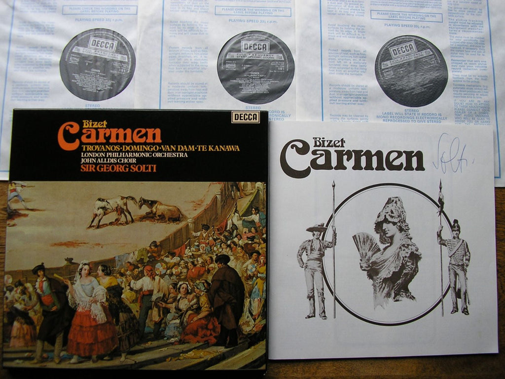 BIZET: CARMEN TROYANOS / DOMINGO / TE KANAWA / VAN DAM / LONDON PHILHARMONIC / SOLTI    D11D3
