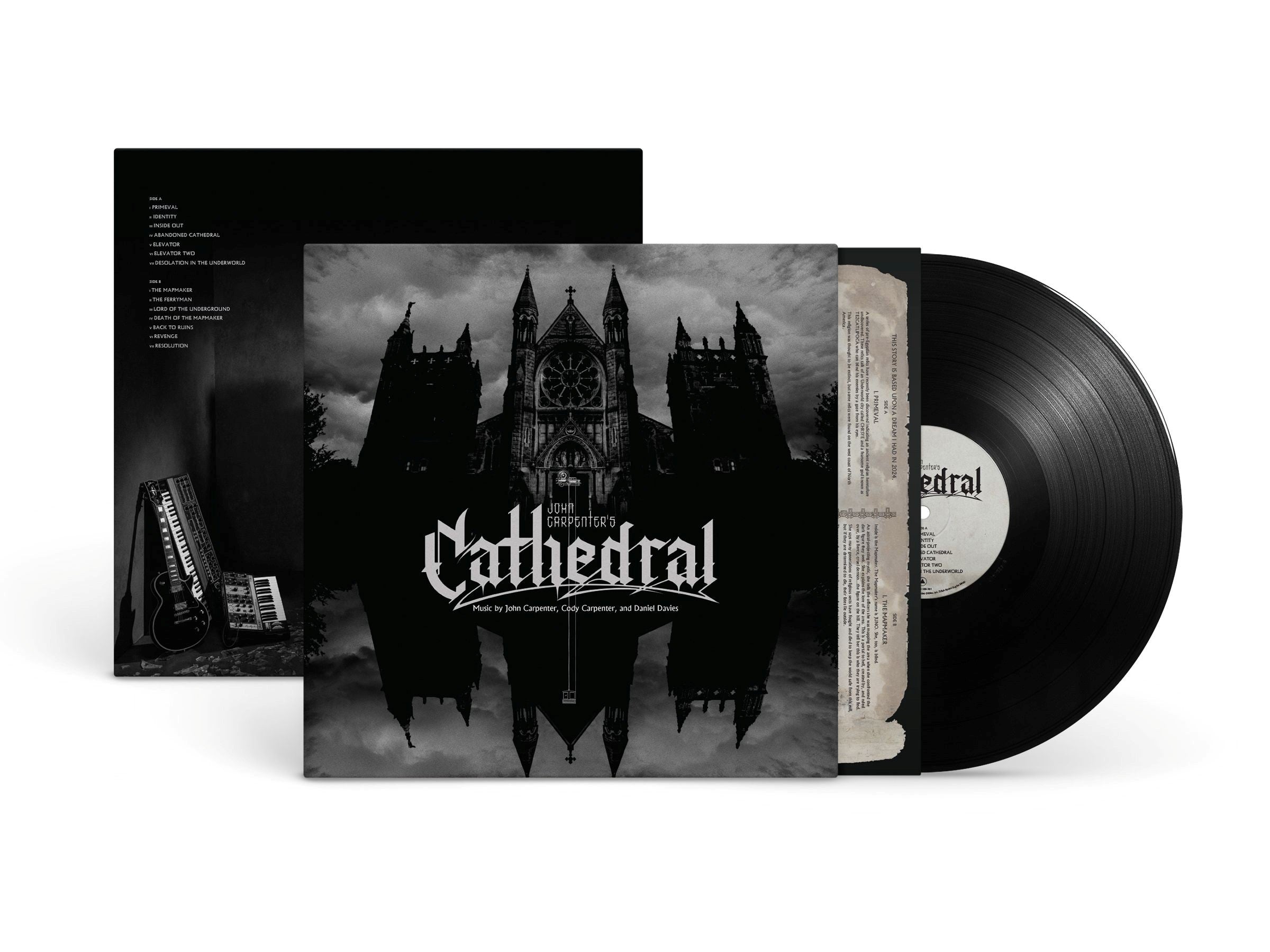 JOHN CARPENTER, CODY CARPENTER, & DANIEL DAVIES 'CATHEDRAL' LP (Black Vinyl)