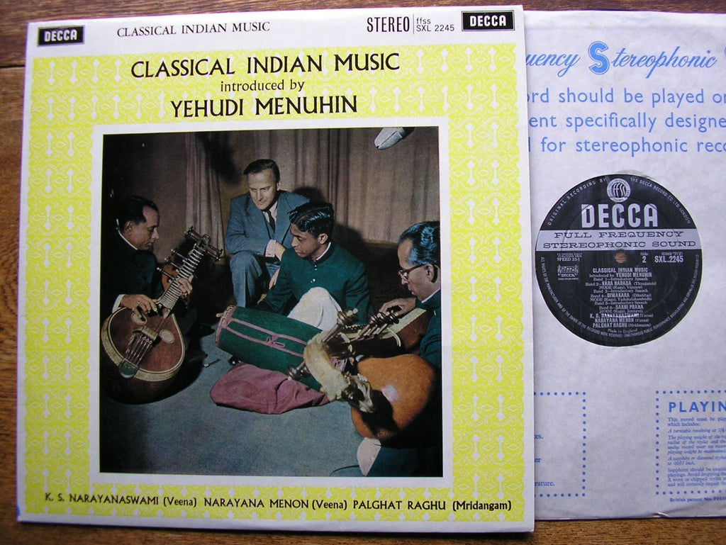 SXL 2245 CLASSICAL INDIAN MUSIC Introduced by YEHUDI MENUHIN / SOLOISTS