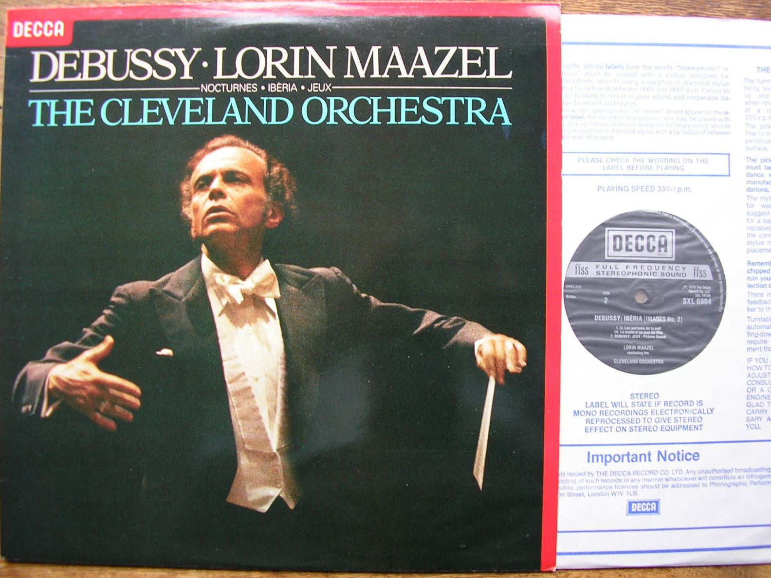DEBUSSY: NOCTURNES / IBERIA / JEUX       MAAZEL / CLEVELAND ORCHESTRA     SXL 6904