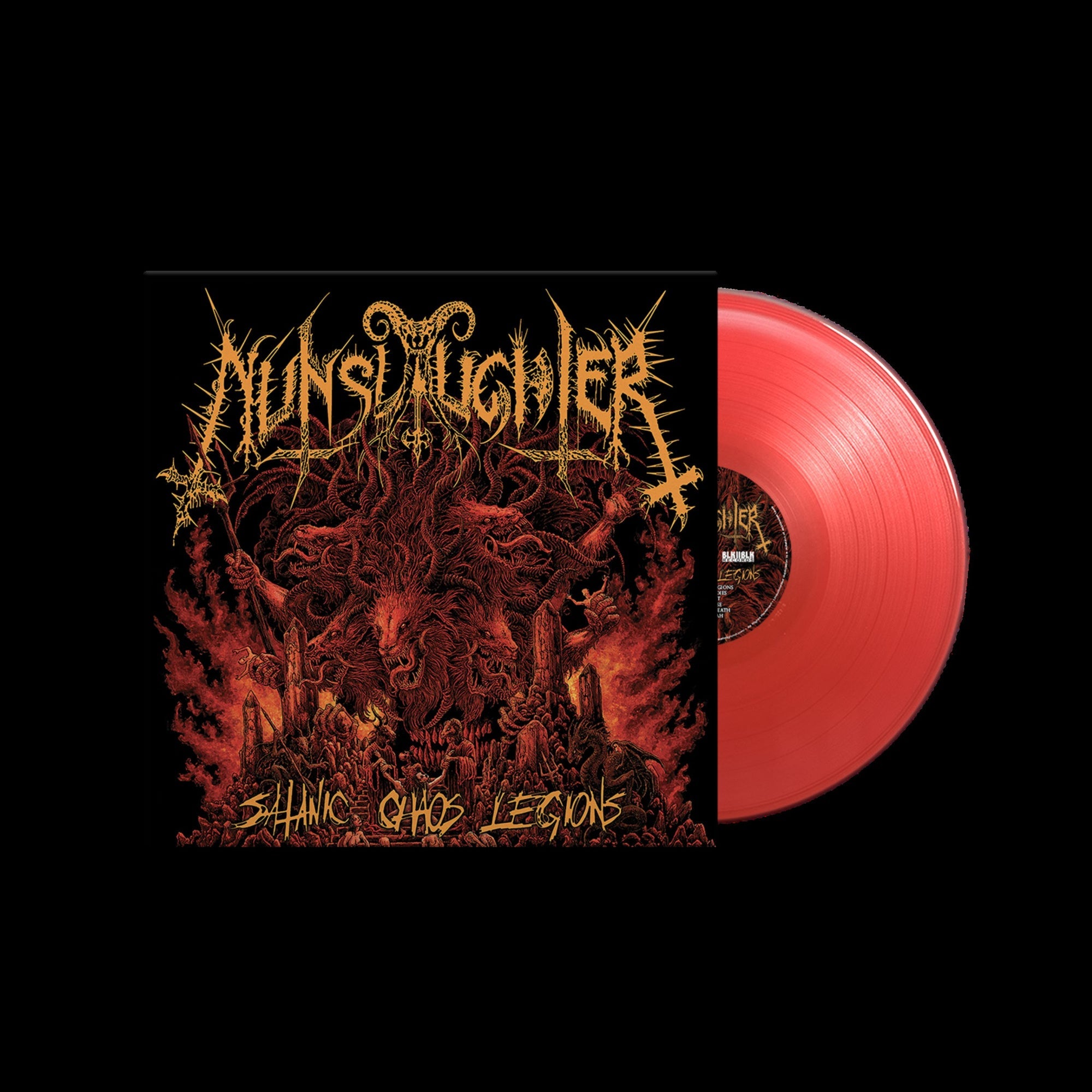 NUNSLAUGHTER ‘SATANIC CHAOS LEGIONS’ 2LP (Red Vinyl)