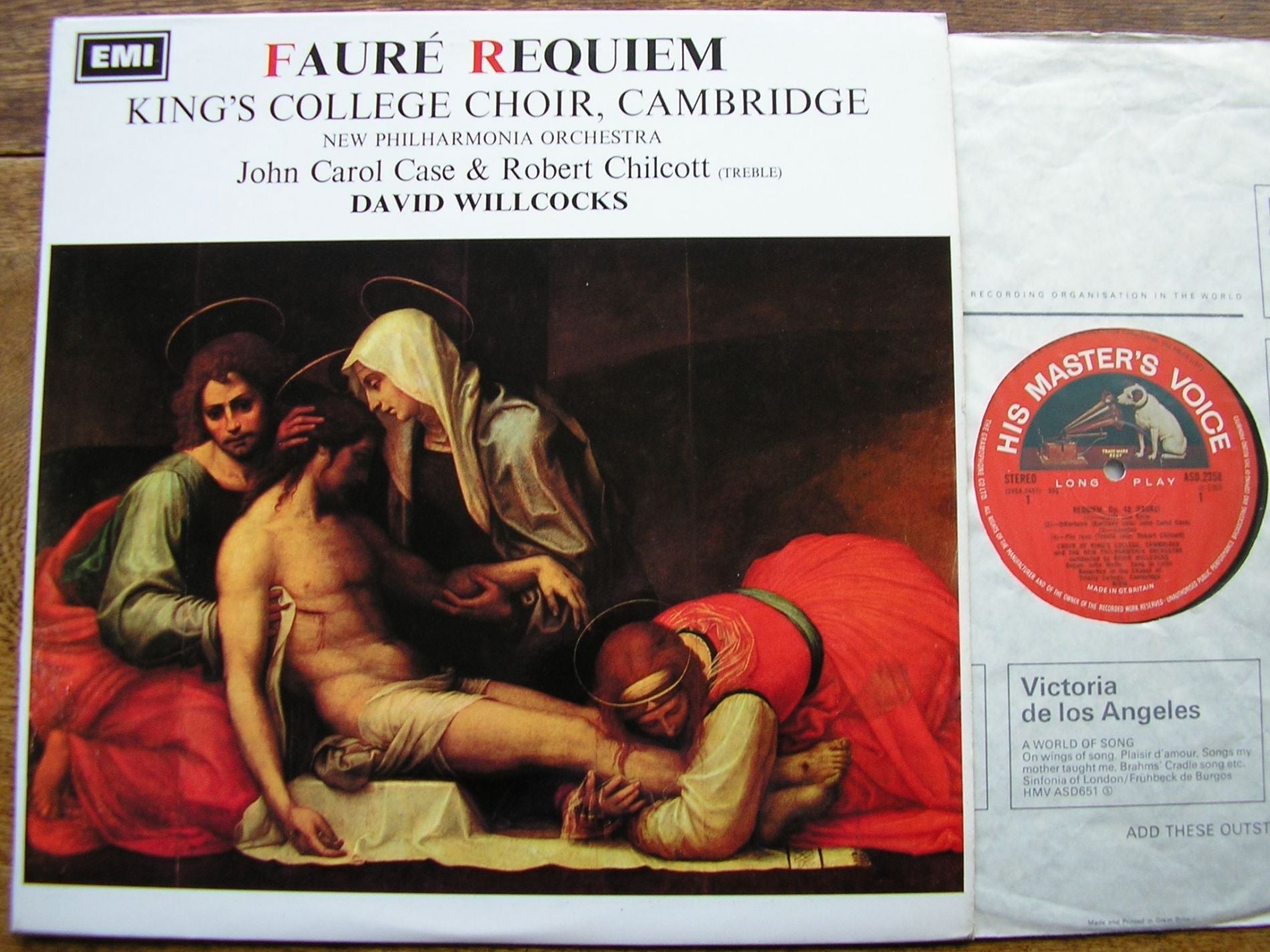 FAURE: REQUIEM / PAVANE   SOLOISTS / KING'S COLLEGE / NEW PHILHARMONIA / DAVID WILLCOCKS  ASD 2358