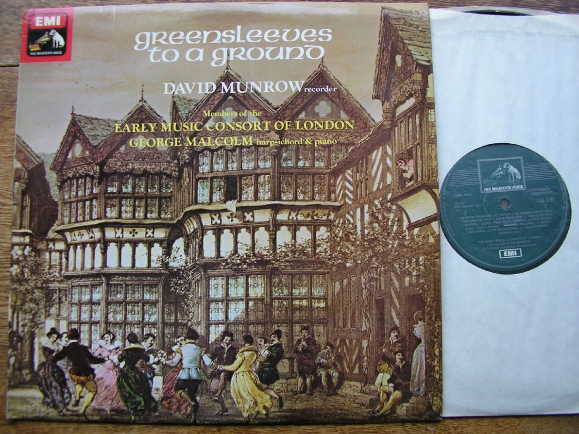 GREENSLEEVES TO A GROUND DAVID MUNROW / GEORGE MALCOLM / EARLY MUSIC CONSORT OF LONDON CSD 3781