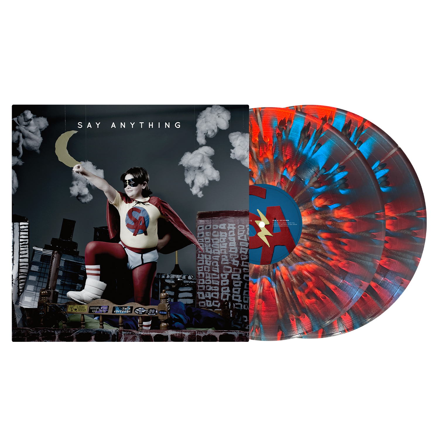 SAY ANYTHING 'SAY ANYTHING' 2LP (Exclusive – Limited to 300, Ruby & Cobalt A-Side/B-Side w/ White Splatter Vinyl)