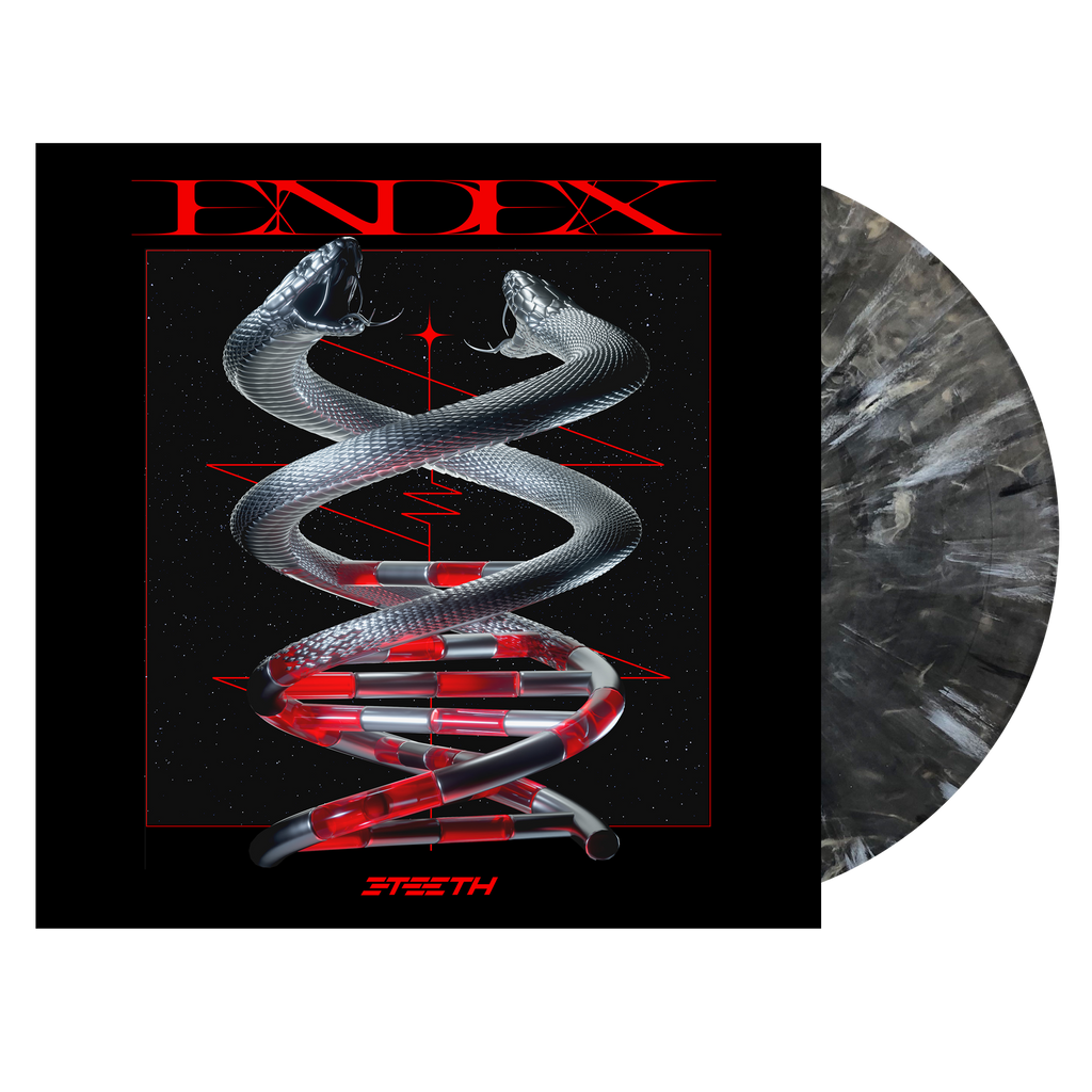 3TEETH ‘ENDEX’ LP + EXCLUSIVE 12"x12" LENTICULAR INSERT (Limited Edition – Black & White Marble Vinyl)