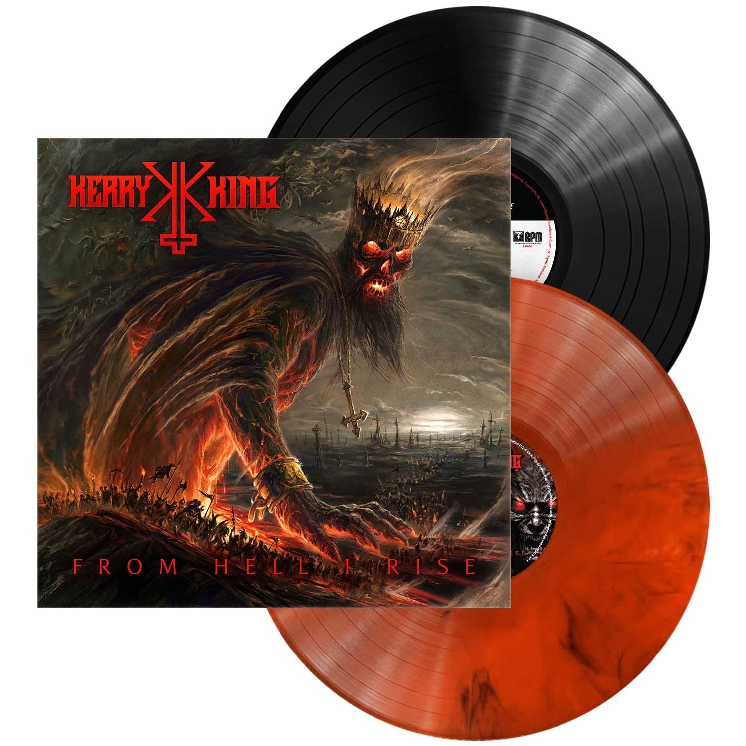 KERRY KING 'FROM HELL I RISE' 2LP (Extended Deluxe, Toxic Orange Marbled Vinyl)