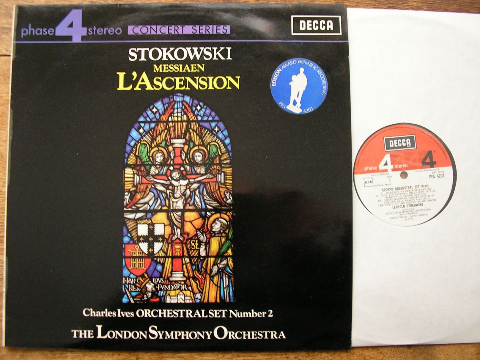 MESSIAEN: L'ASCENSION / IVES: ORCHESTRAL SET No. 2 LEOPOLD STOKOWSKI / LONDON SYMPHONY ORCHESTRA PFS 4203