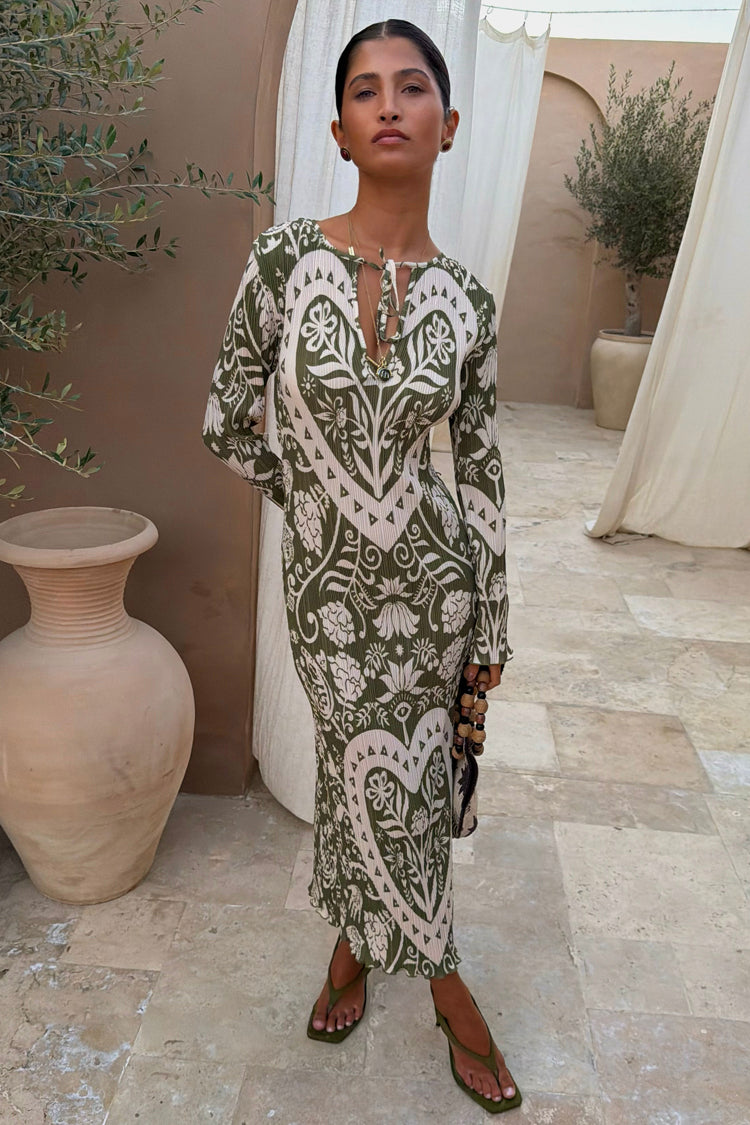 Olive Amara Plisse Gaia Dress