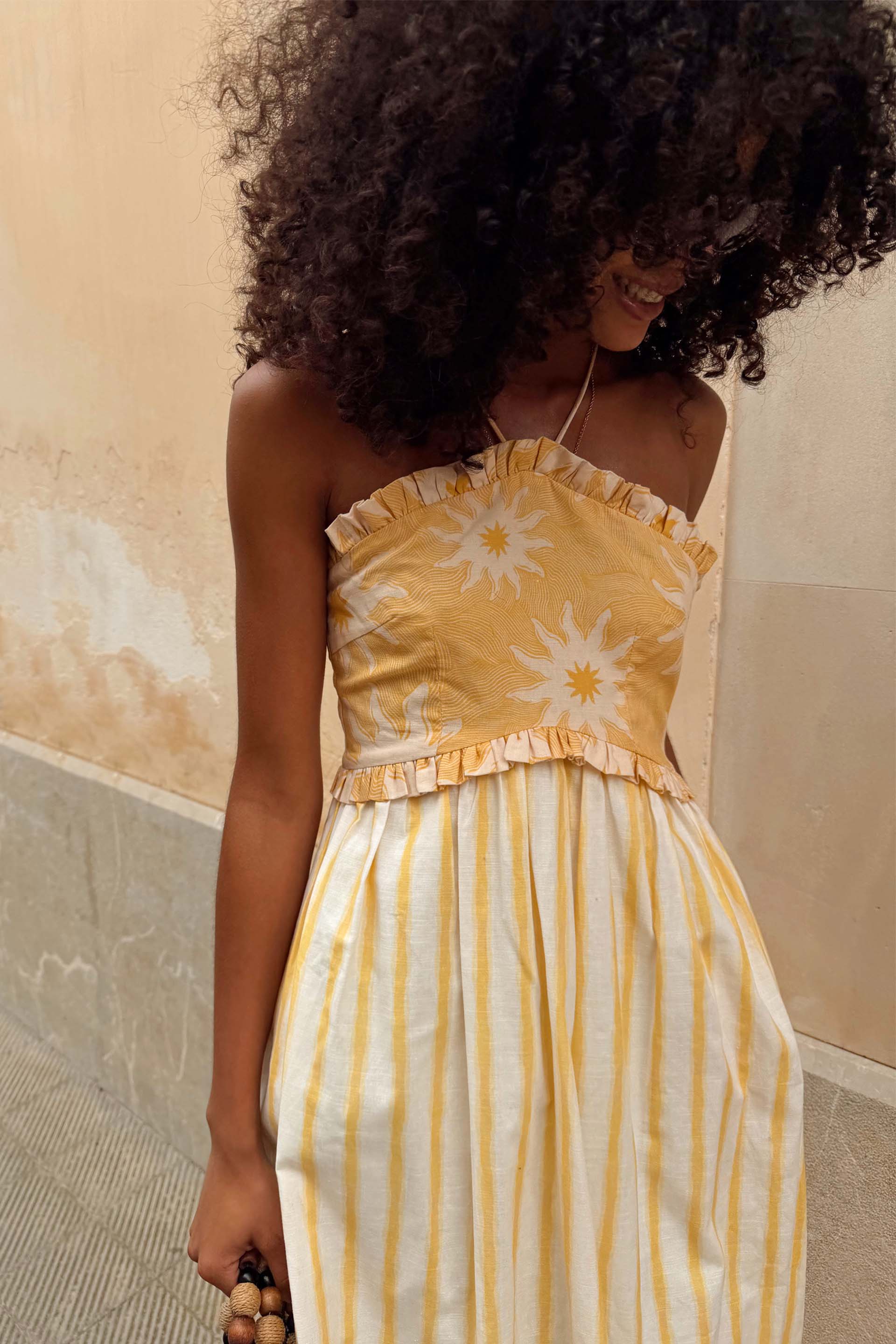 Yellow Stripe Ashley Dress