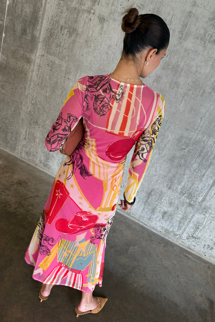 Pink Dallas Mesh Dress