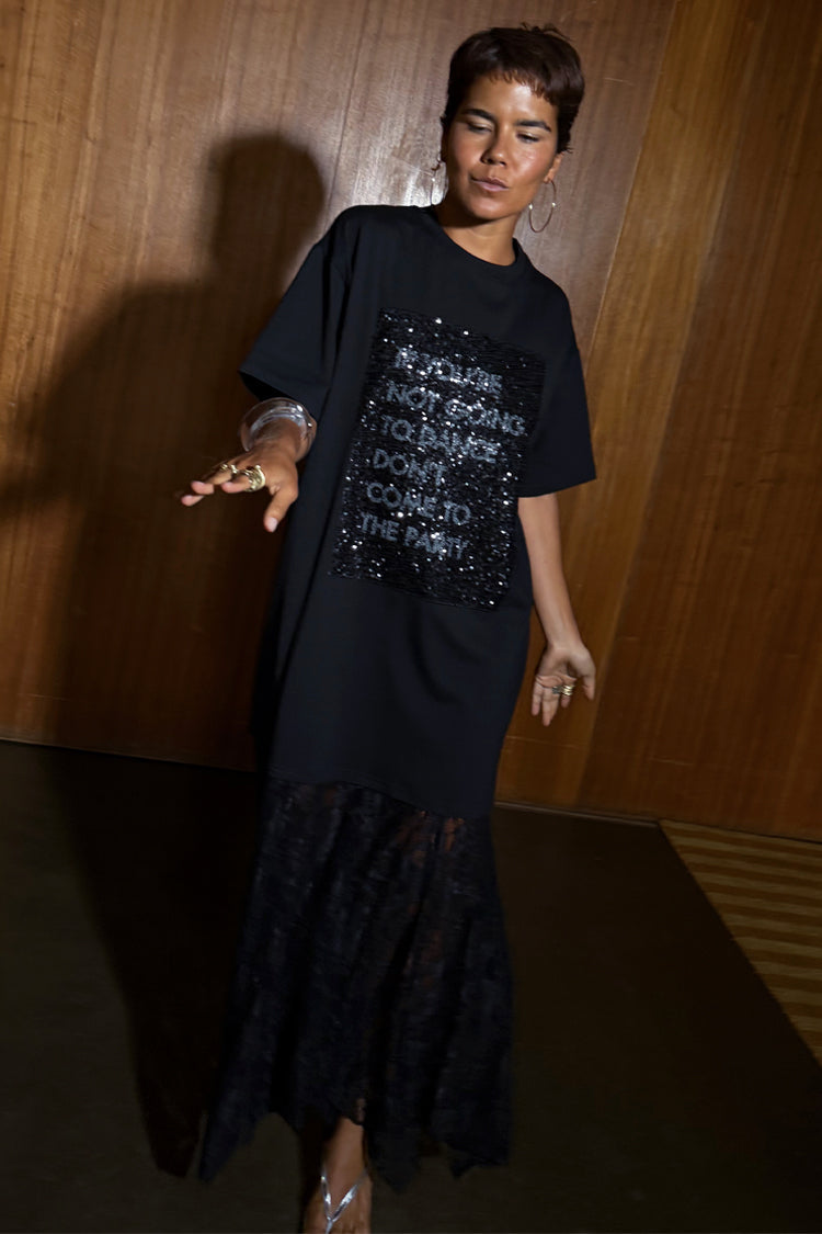 Dance Sequin Cara T Shirt Dress