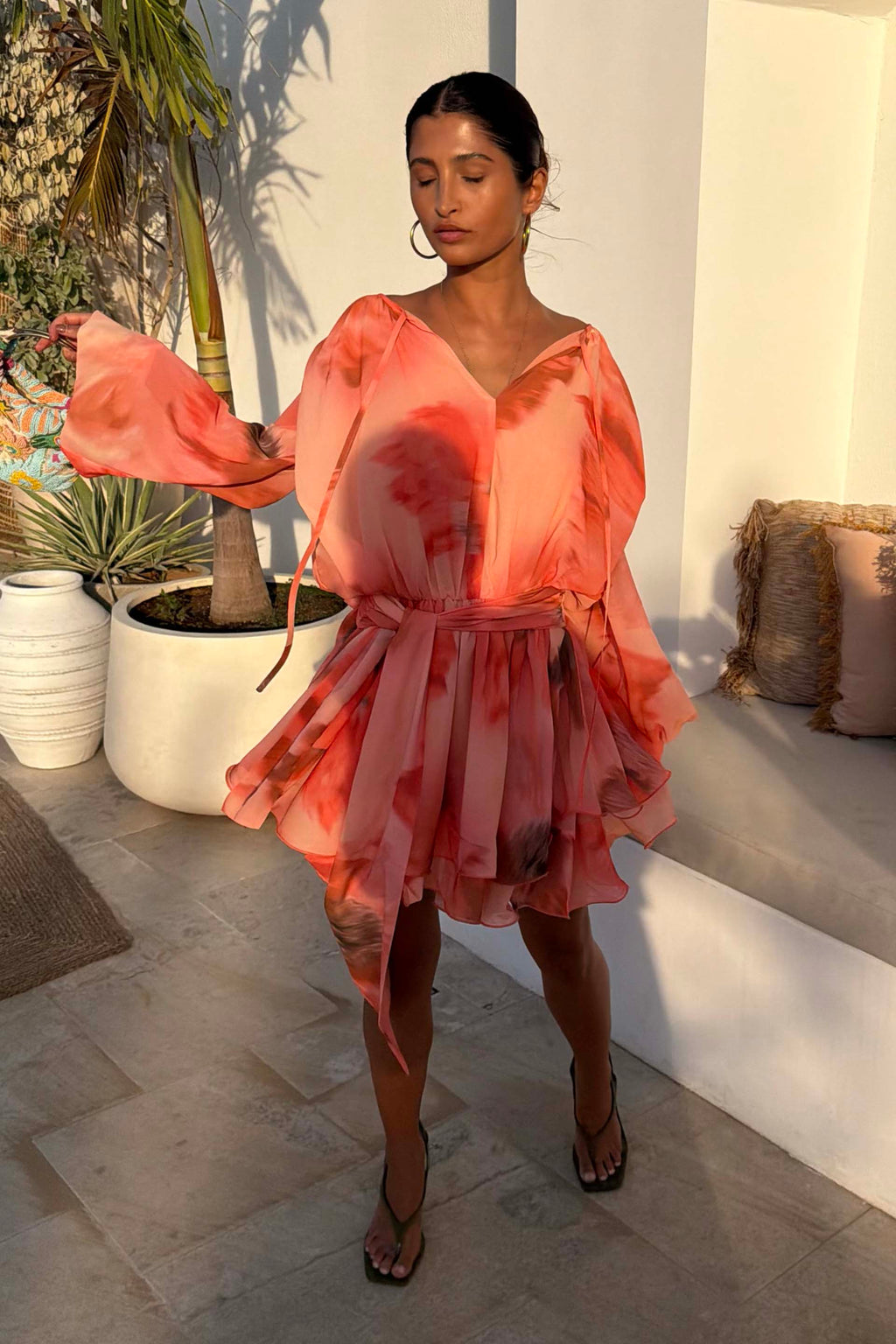 Blurred Floral Ella Mini Dress