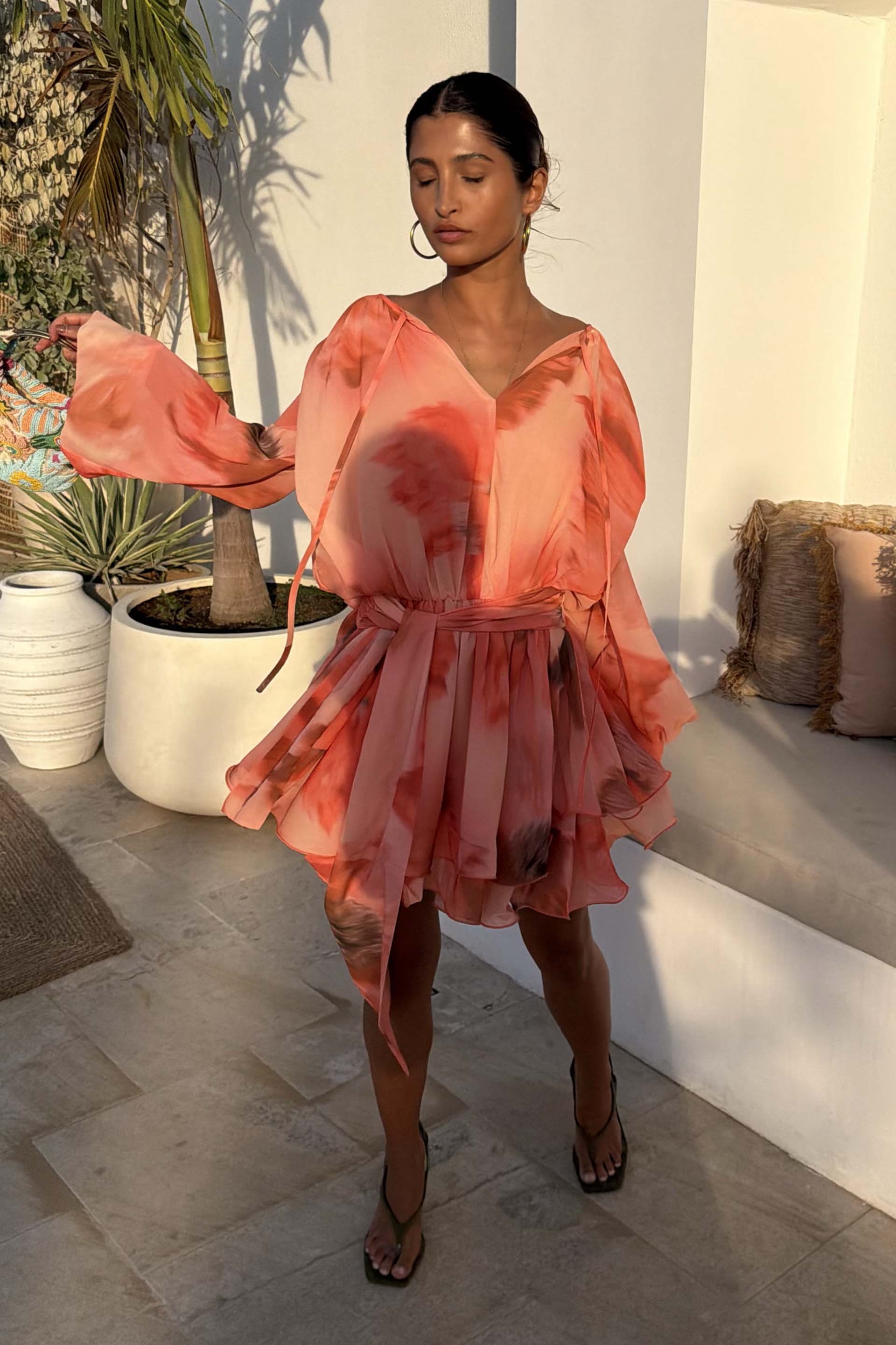 Blurred Floral Ella Mini Dress