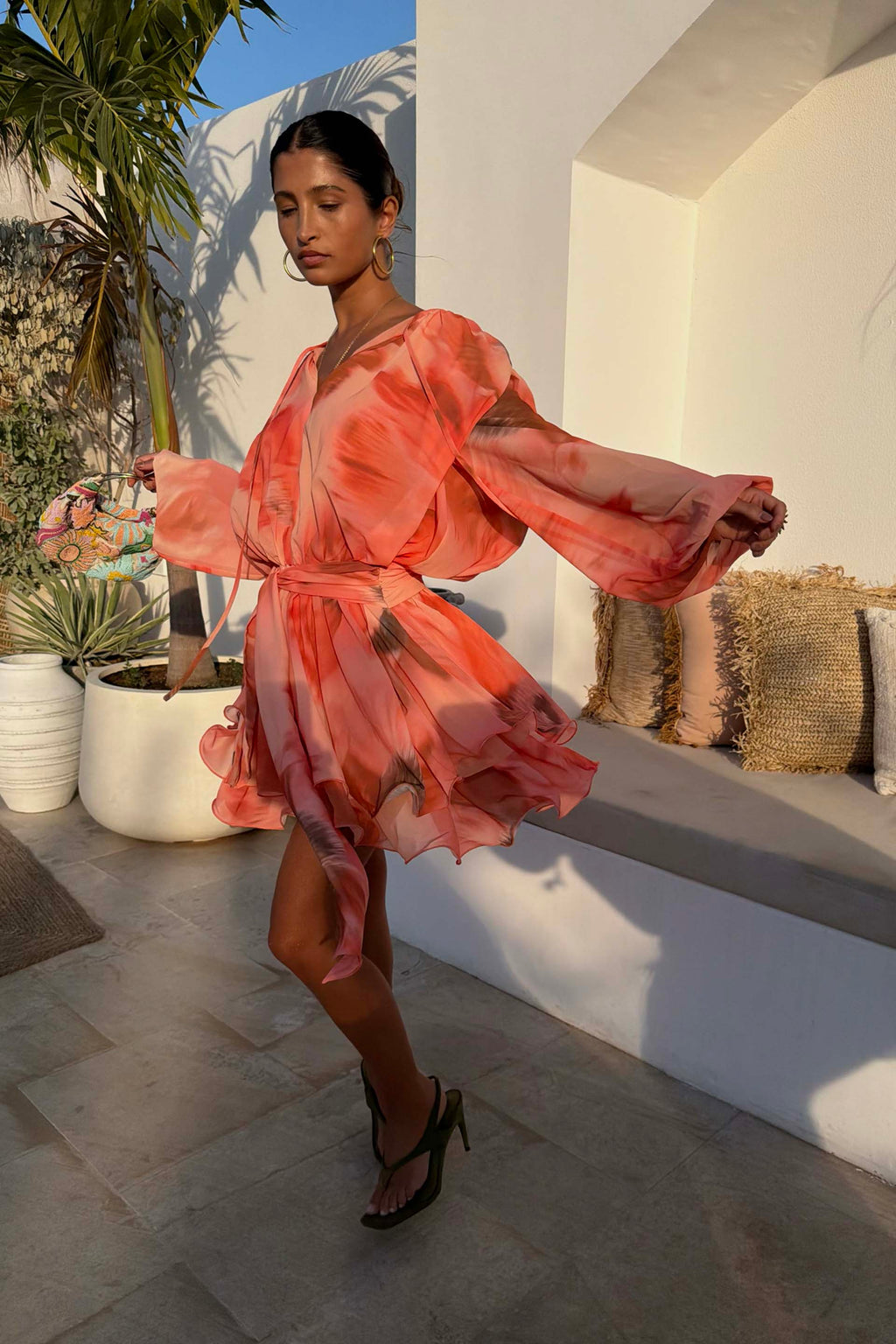 Blurred Floral Ella Mini Dress