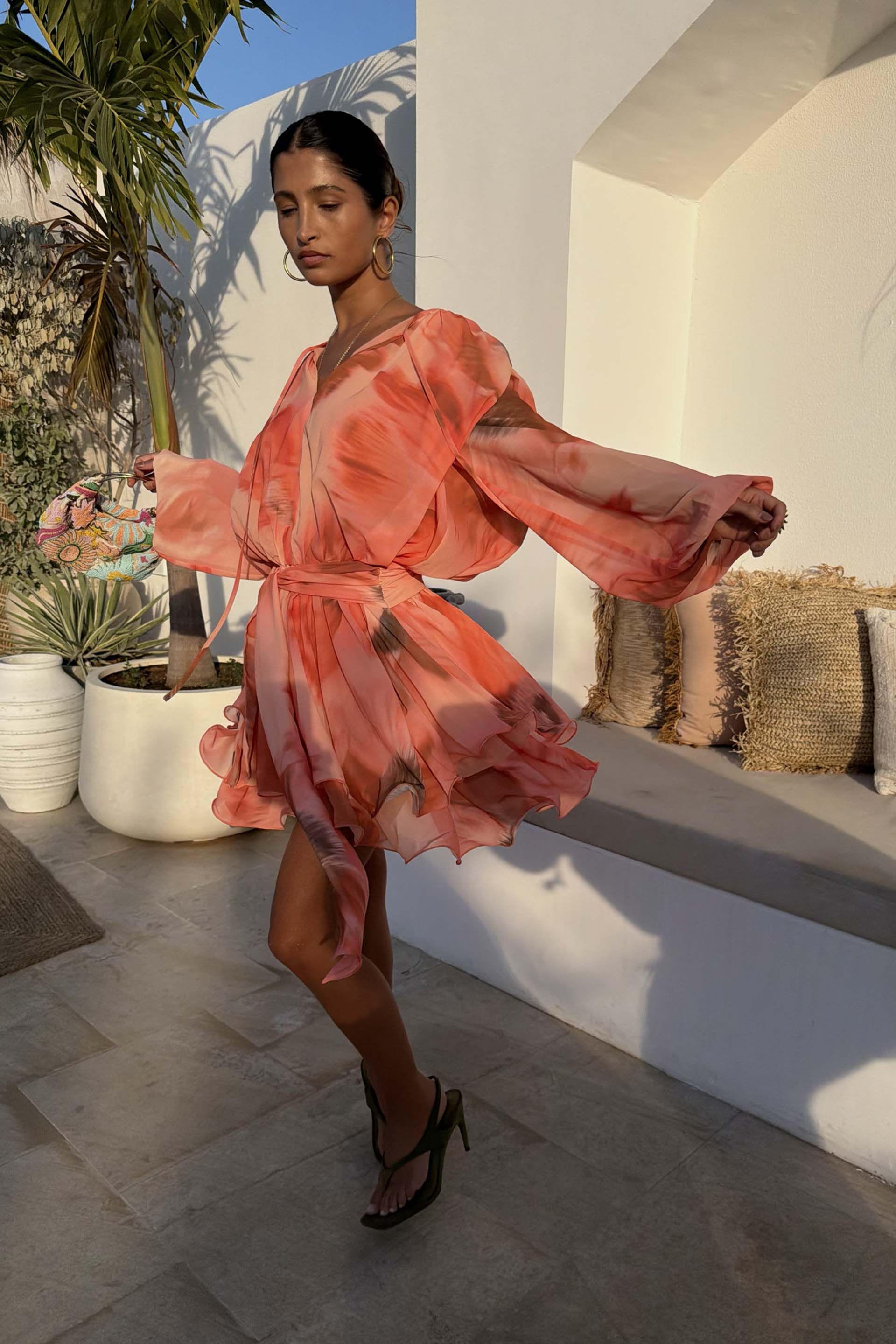 Blurred Floral Ella Mini Dress