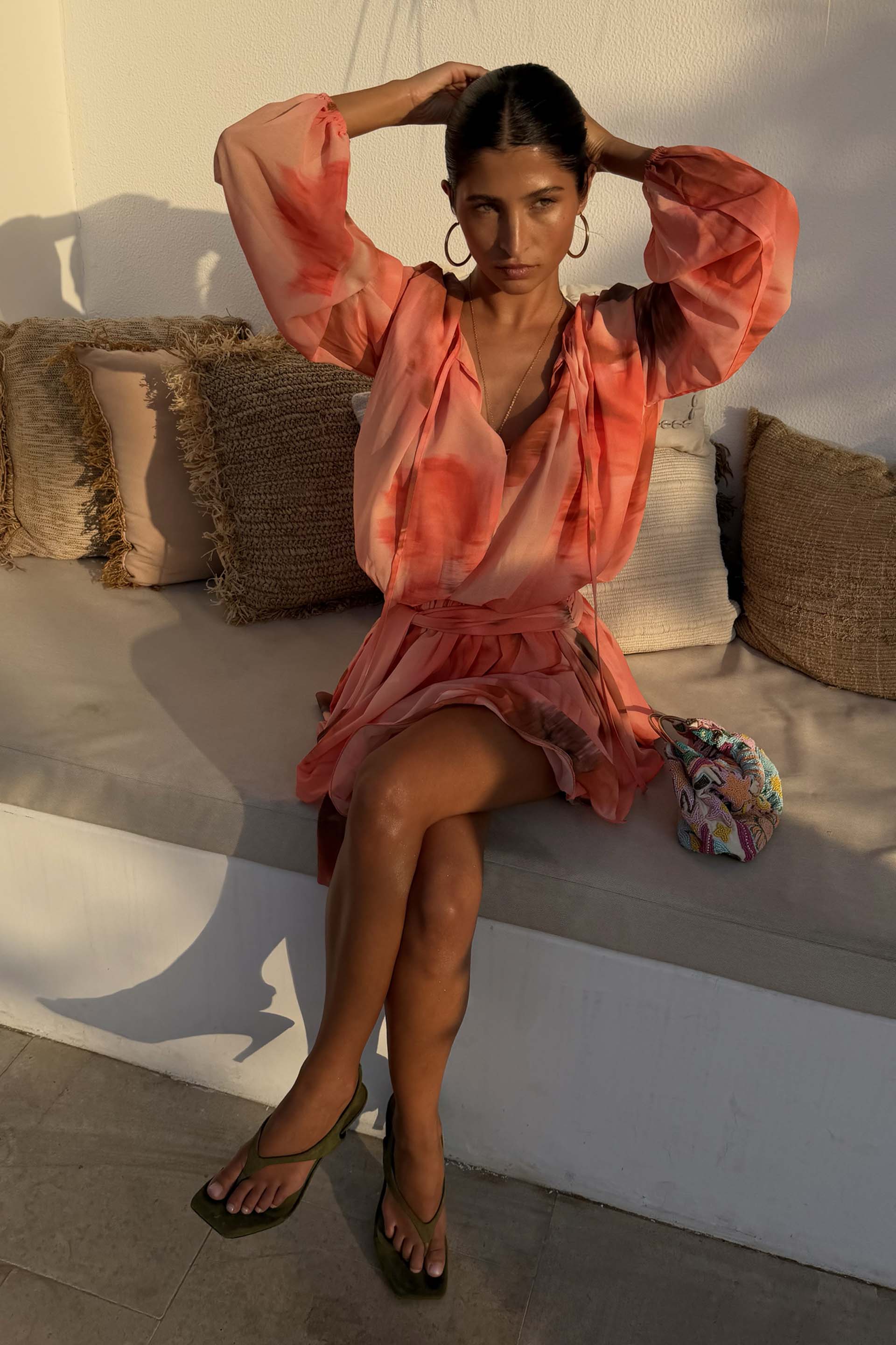 Blurred Floral Ella Mini Dress