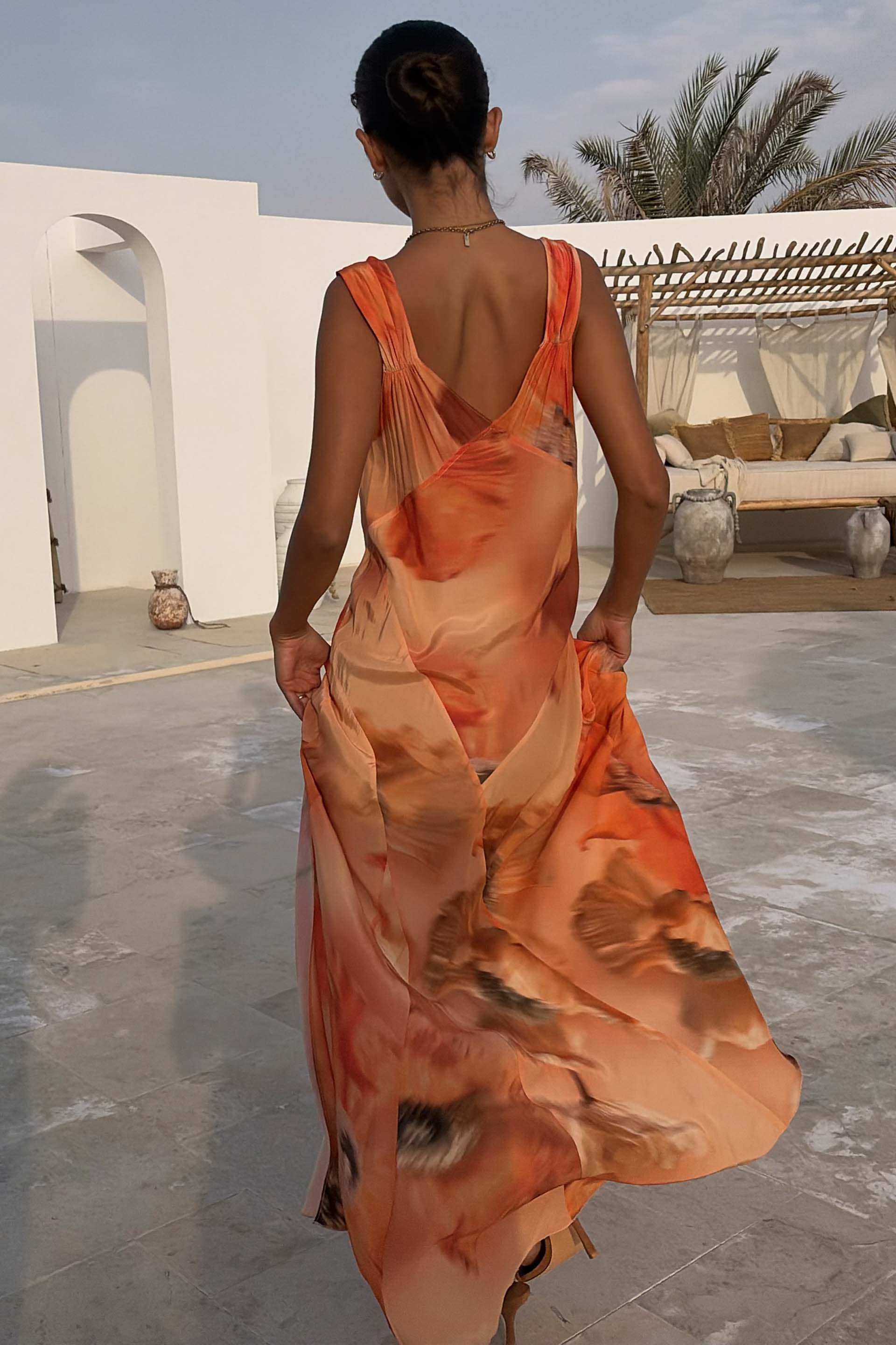 Blurred Floral Sofia Dress